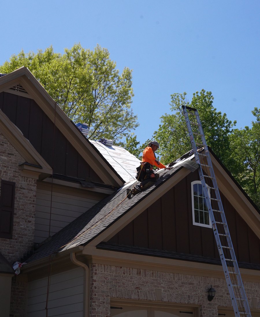 Replacement in progress — High Quality Roofing, Atlanta